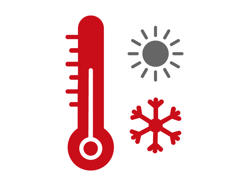 Körperschutz Schaumstoff - Temperaturwiderstand bei Kälte
